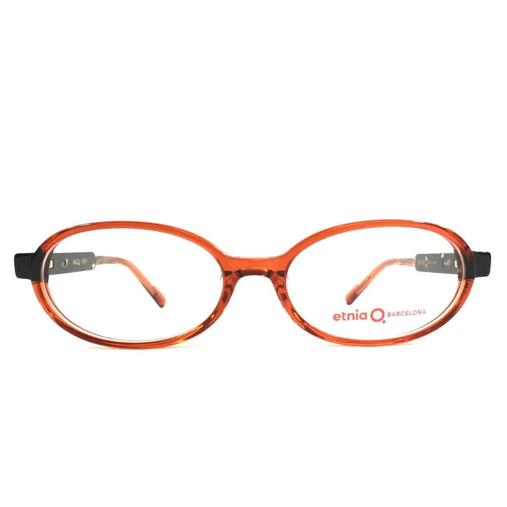 Etnia Barcelona Eyeglasses Frames HALOS OGHV Orange Havana Tortoise 53-16-138
